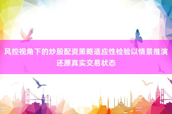 风控视角下的炒股配资策略适应性检验以情景推演还原真实交易状态