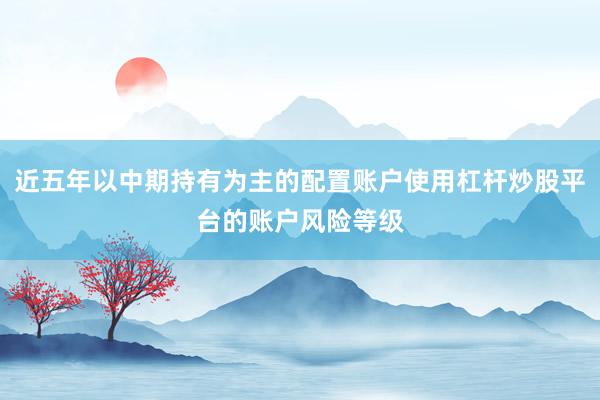 近五年以中期持有为主的配置账户使用杠杆炒股平台的账户风险等级